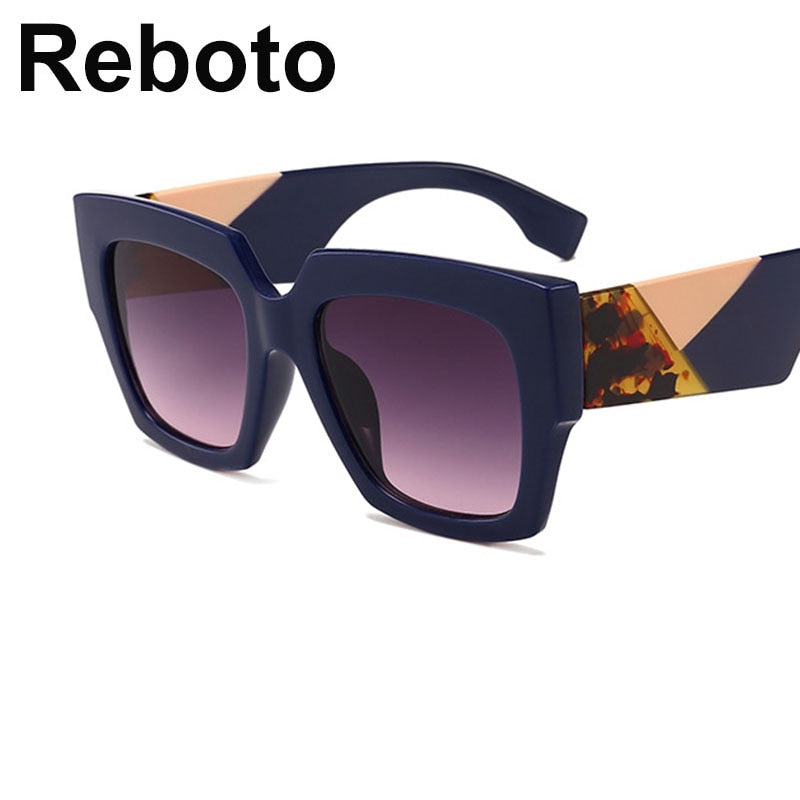 New Oversized Square Sunglasses Women Men Luxury Brand Designer Sun glasses Lady Retro Big frame Gradien Sunglasses UV400