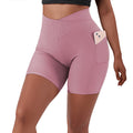 Short Legging Fit Cintura Alta c/ Bolso p/ Celular