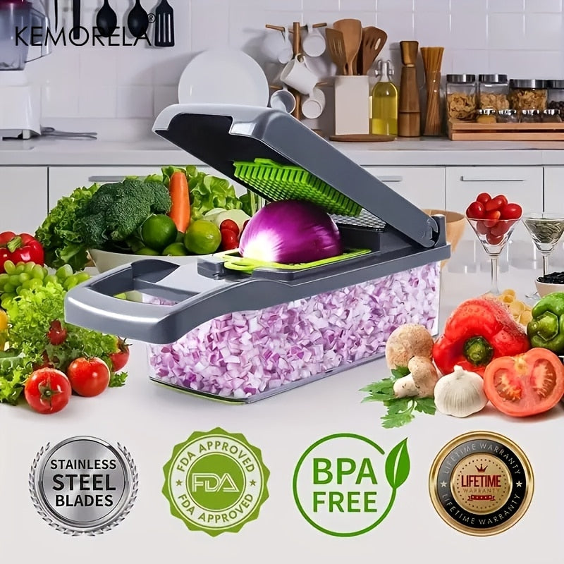 16 in 1 Cortador De Frutas e Legumes Multifuncional PeguiShop + Frete Grátis