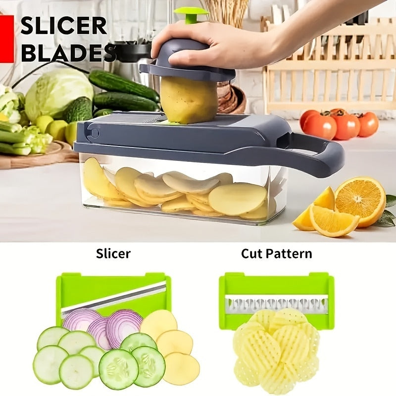 16 in 1 Cortador De Frutas e Legumes Multifuncional PeguiShop + Frete Grátis