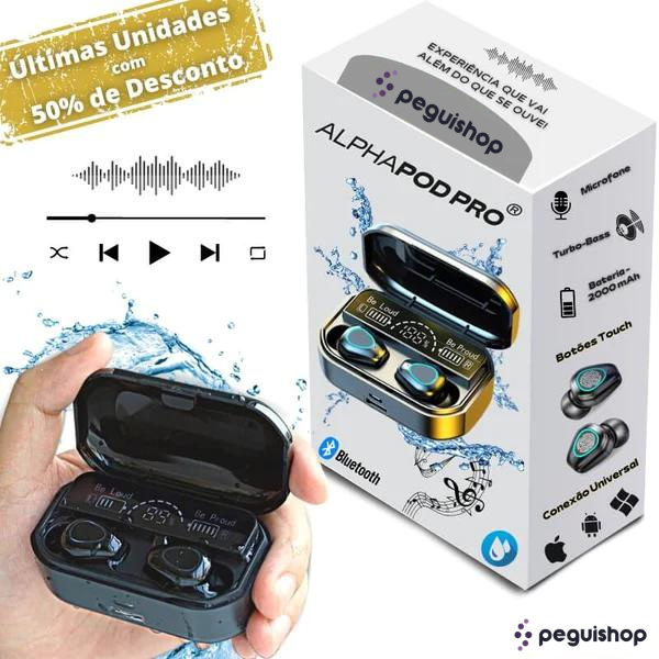 Fone Bluetooth à Prova d’água - AlphaPod Pro®