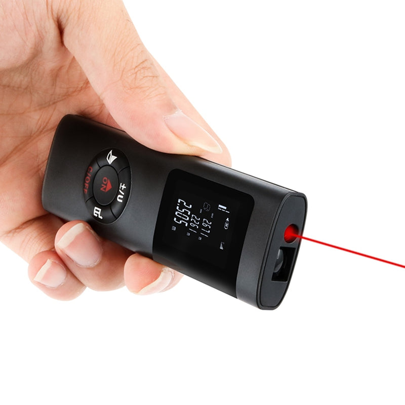 Distance Meter Mini USB Handheld Infrared Range Finder Accurate Portable Measuring Tape Digital Level Laser Rangefinder